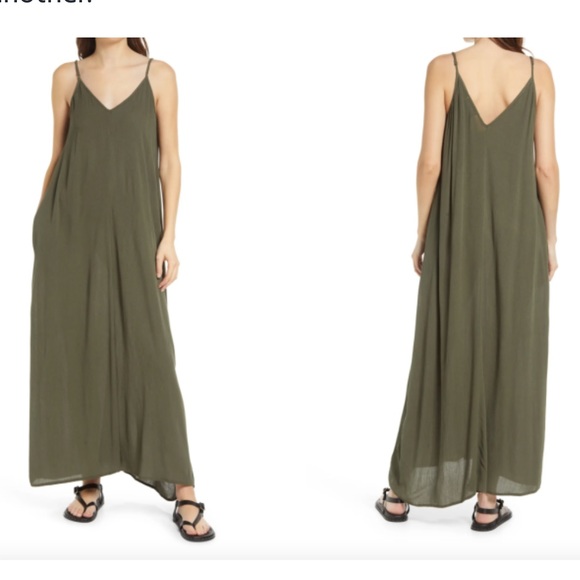 Nordstrom Maxi dress in Olive Green Size 1X NWT - Picture 11 of 11